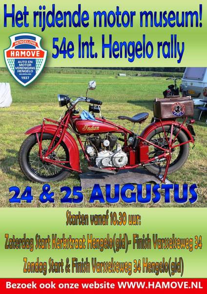 Affiche 54e Int. Hengelo Rally